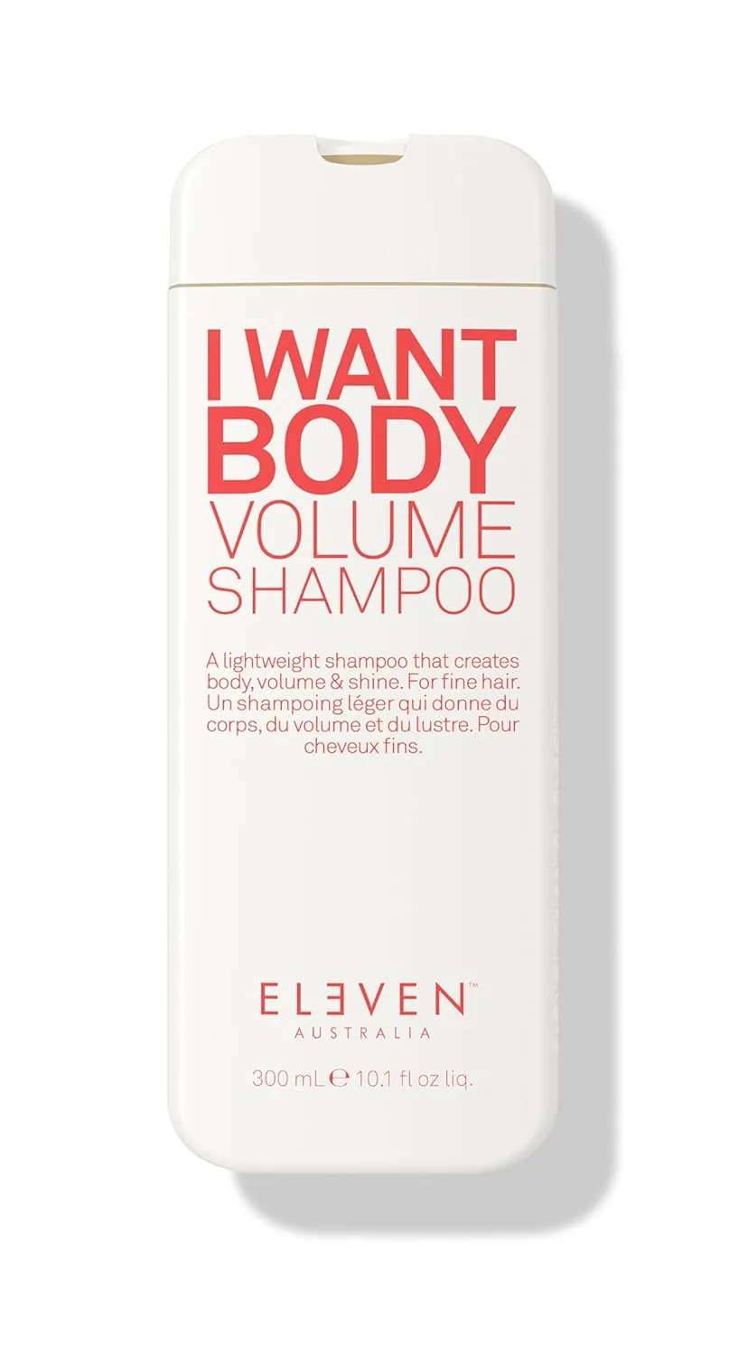 ELEVEN AUSTRALIA I Want Body Volume Shampoo - шампунь для женщин и мужчин, придающий объем и густоту тонким волосам, безсульфатная формула для легких волос. 299 мл