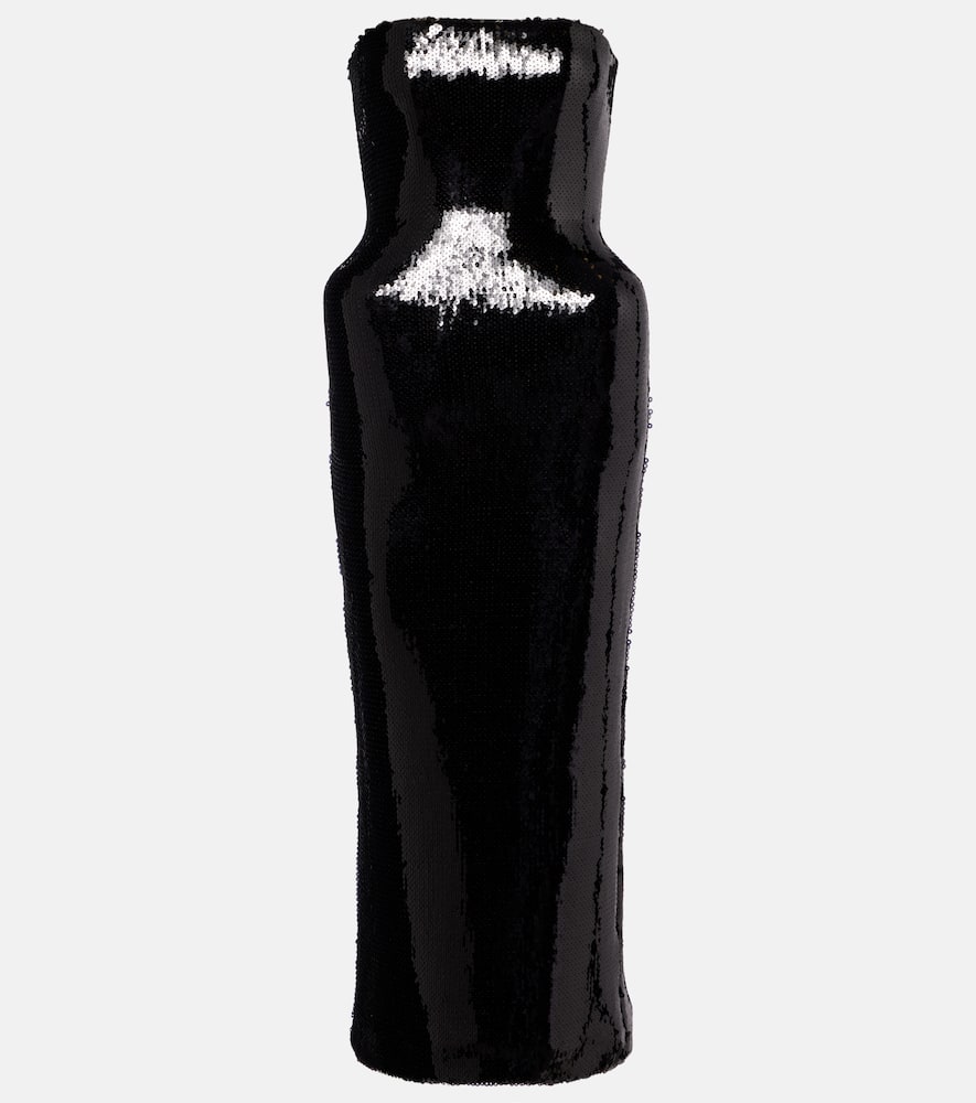 

Бюстье с пайетками David Koma, Black