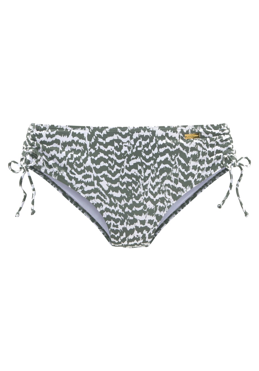 

Плавки бикини LASCANA, цвет Olive/White