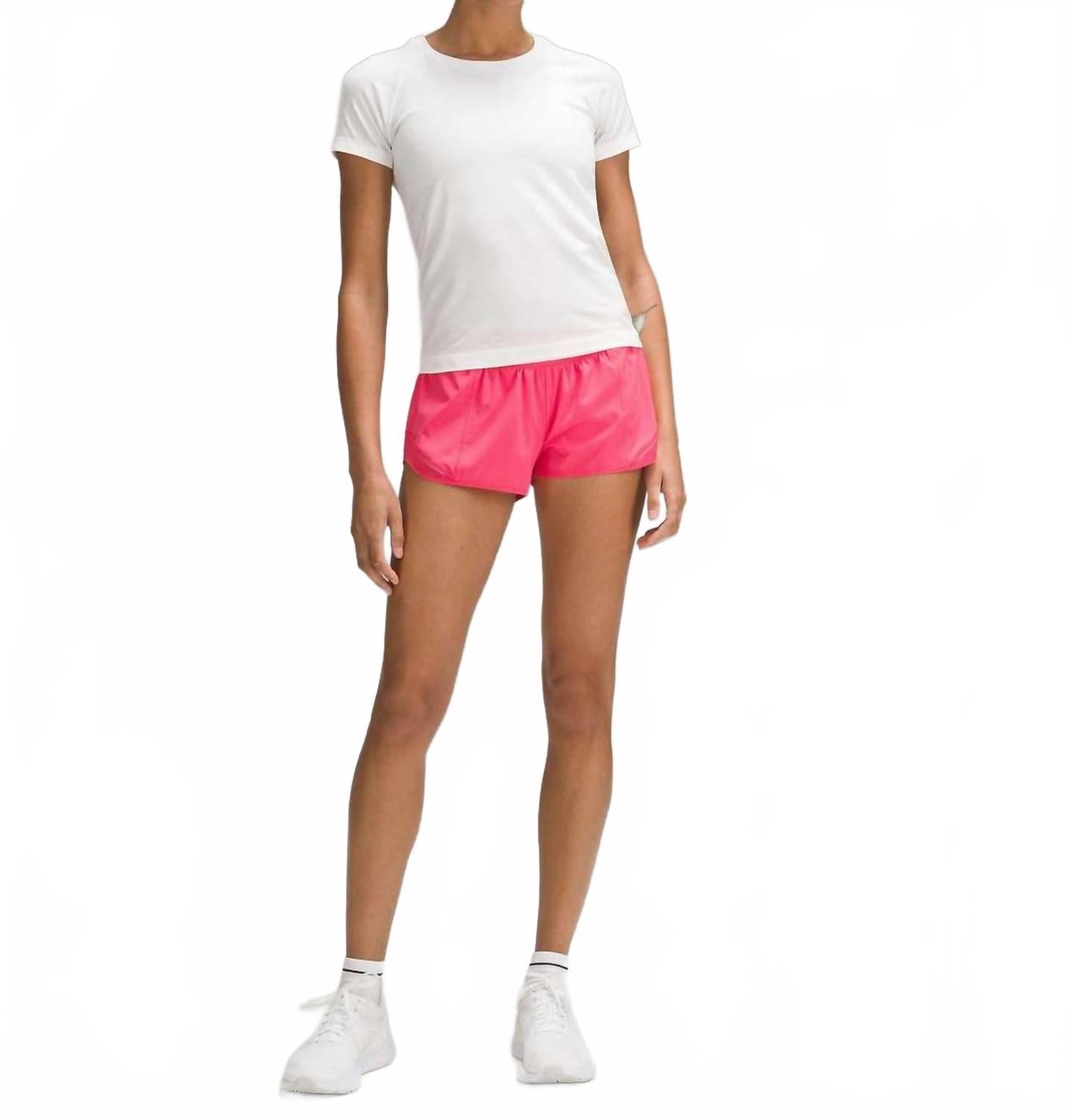 

Шорты Hotty Hot Low-Rise Lined Short In Glaze Pink Lululemon, Glaze Pink