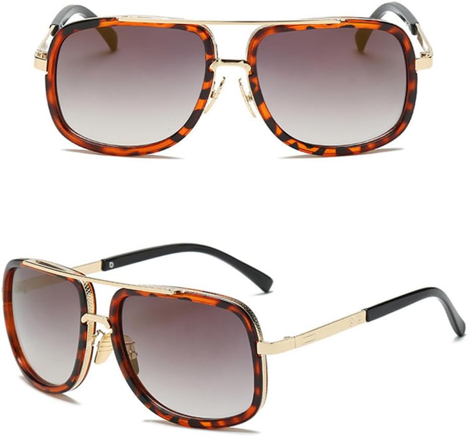 

Солнцезащитные очки в крупной оправе для мужчин, женские солнцезащитные очки в стиле ретро, ​​солнцезащитные очки для мужчин и женщин для отдыха на природе и пляже VFDHN, Leopard