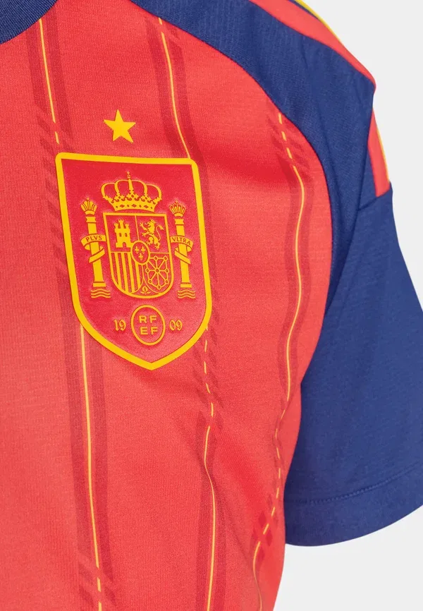 Футболка Spain 26 home national team wear Adidas Performance, ярко-красный — фото 4