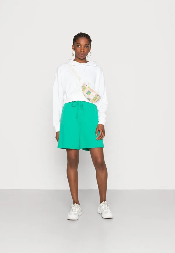 Укороченная толстовка с капюшоном Adidas Originals, White — фото 2
