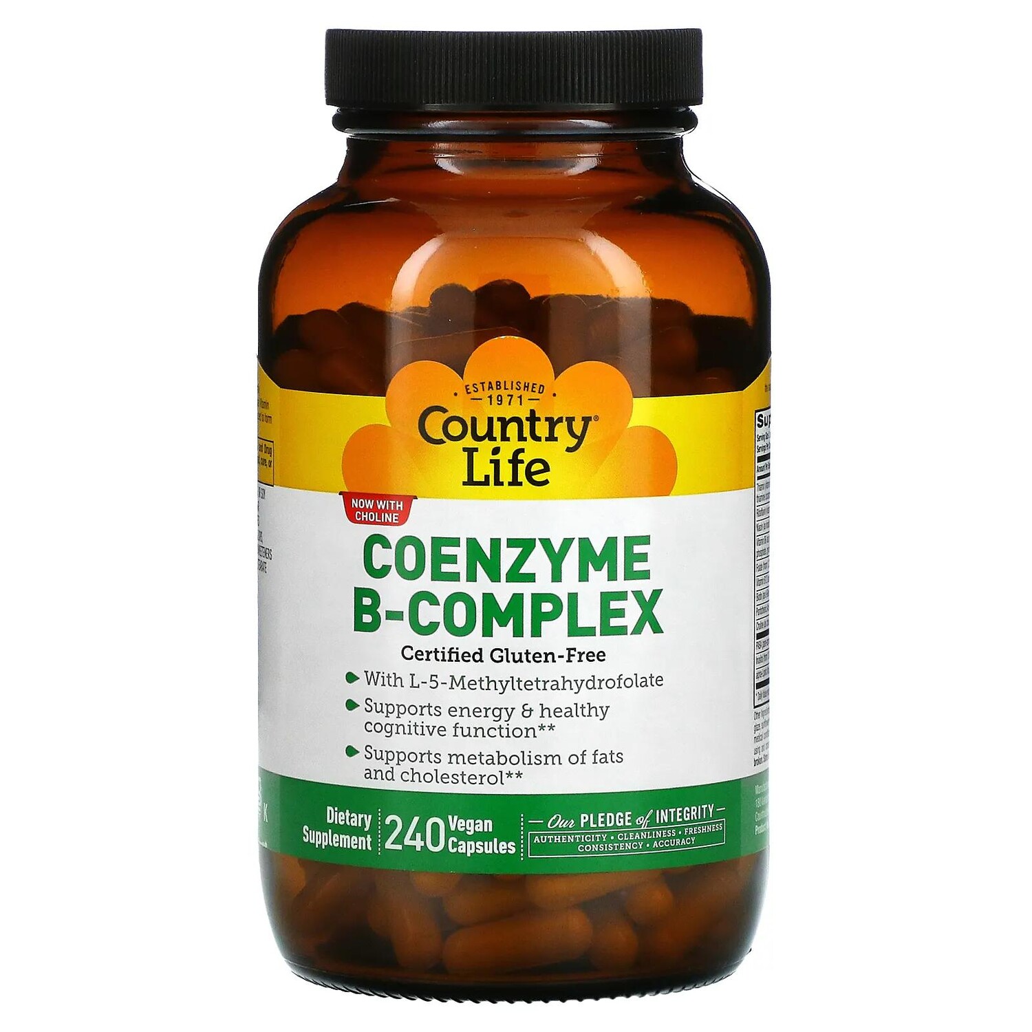 

Country Life Coenzyme B-Complex 240 веганских капсул