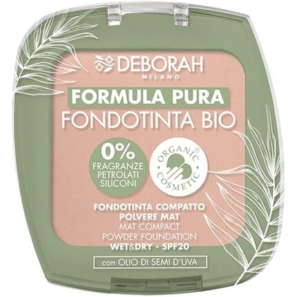 

Органическая компактная пудра Deborah Pure Formula 03