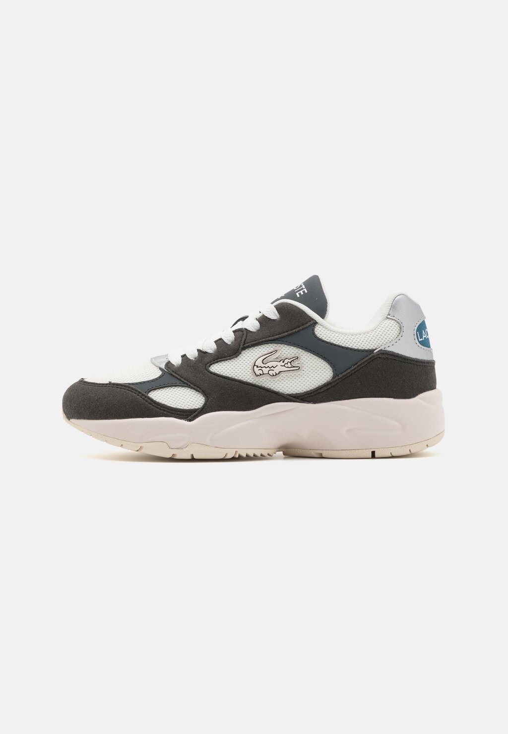 

Низкие кроссовки Unisex Lacoste, цвет black/off white