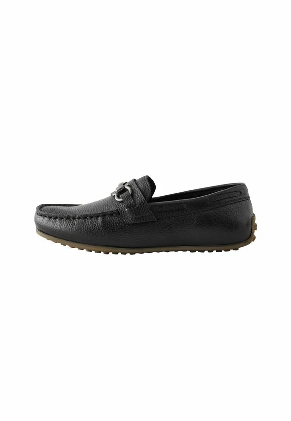 Стандартные лоферы мокасины Next, Black Leather Snaffle