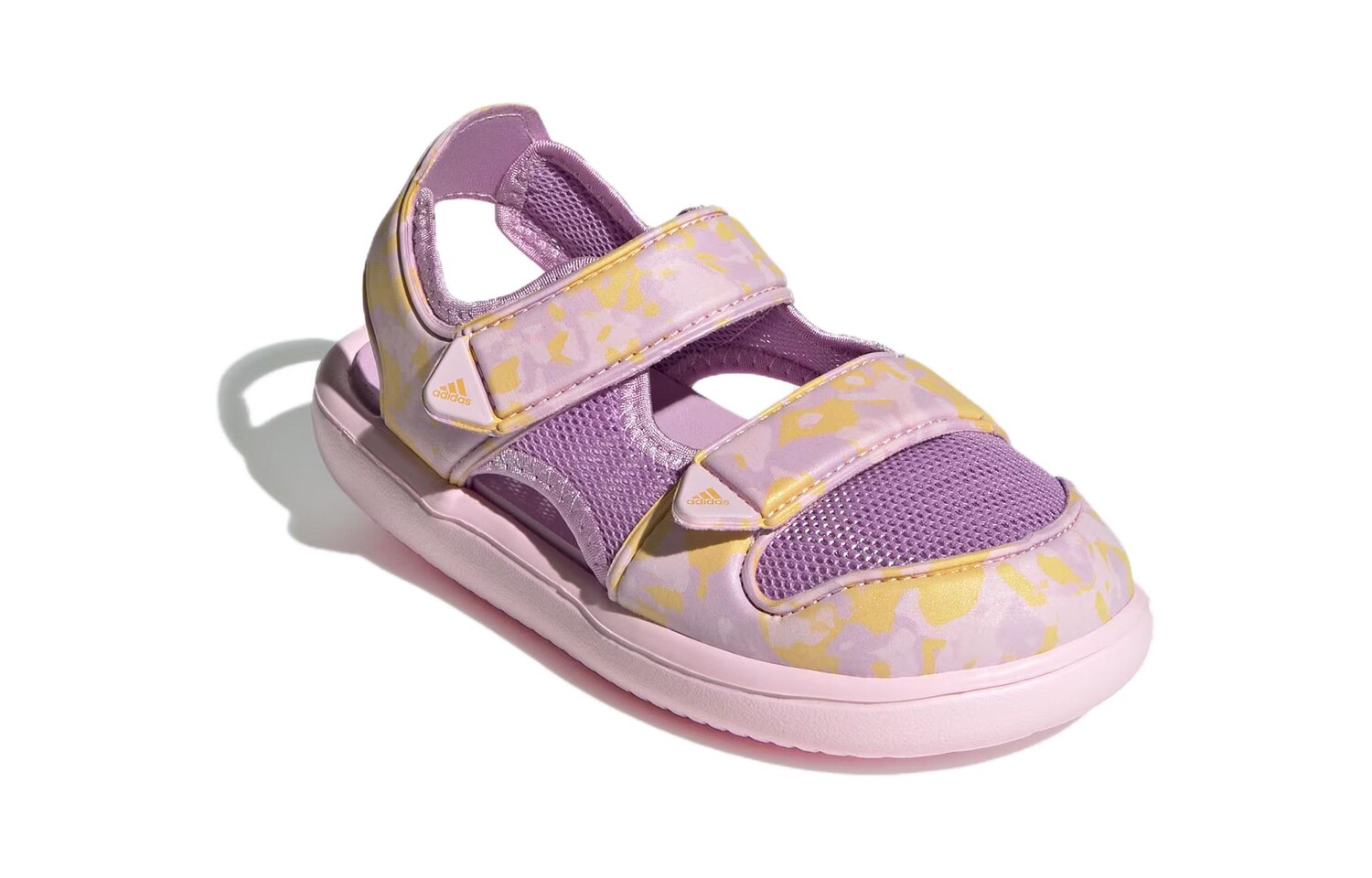 Сандалии Comfort Детские сандалии PS Pale Pink/фиолетовый/желтый Adidas, розовый/фиолетовый/желтый — фото 4