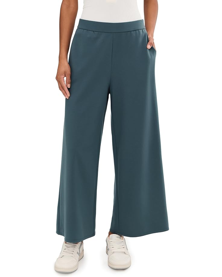 

Женские широкие брюки-кюлоты Eileen Fisher Lightweight Ponte, Eucalyptus