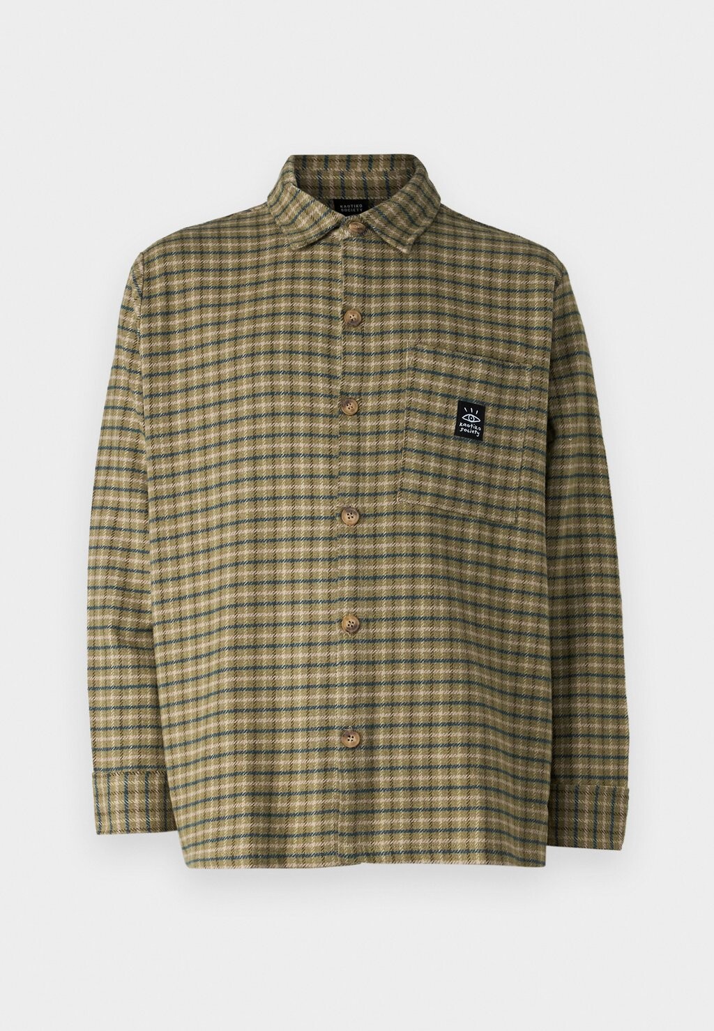 

Блузка на пуговицах HELSINKI CHECKED SHIRT UNISEX Kaotiko, зеленый