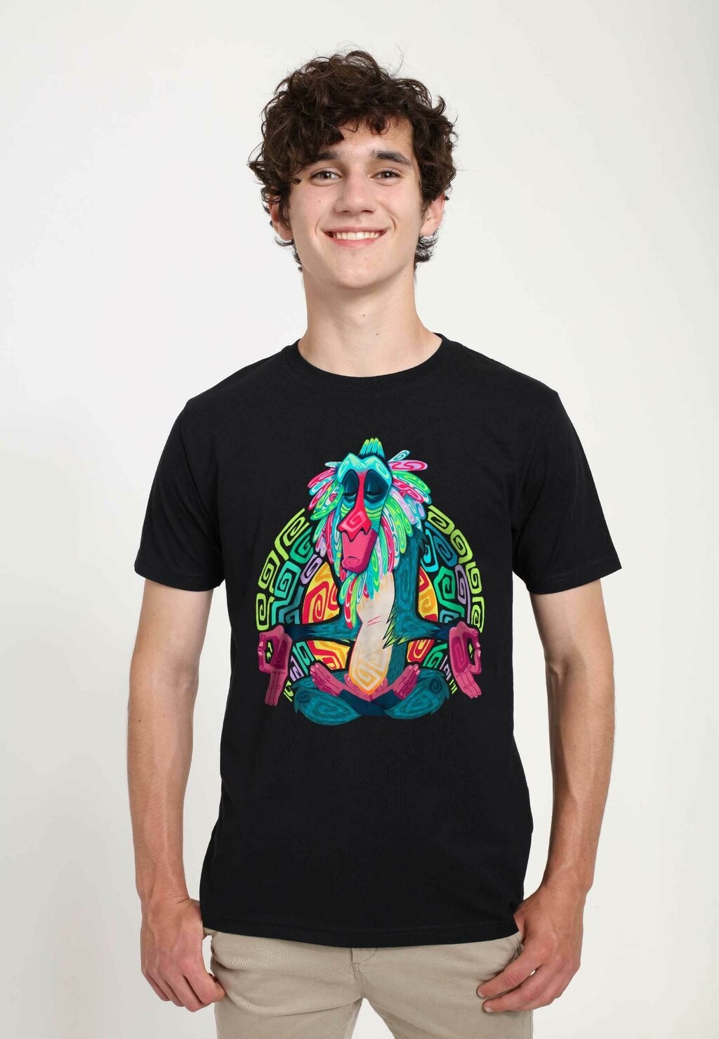 

Футболка с принтом Lion King Freaky Rafiki Unisex Disney, черный