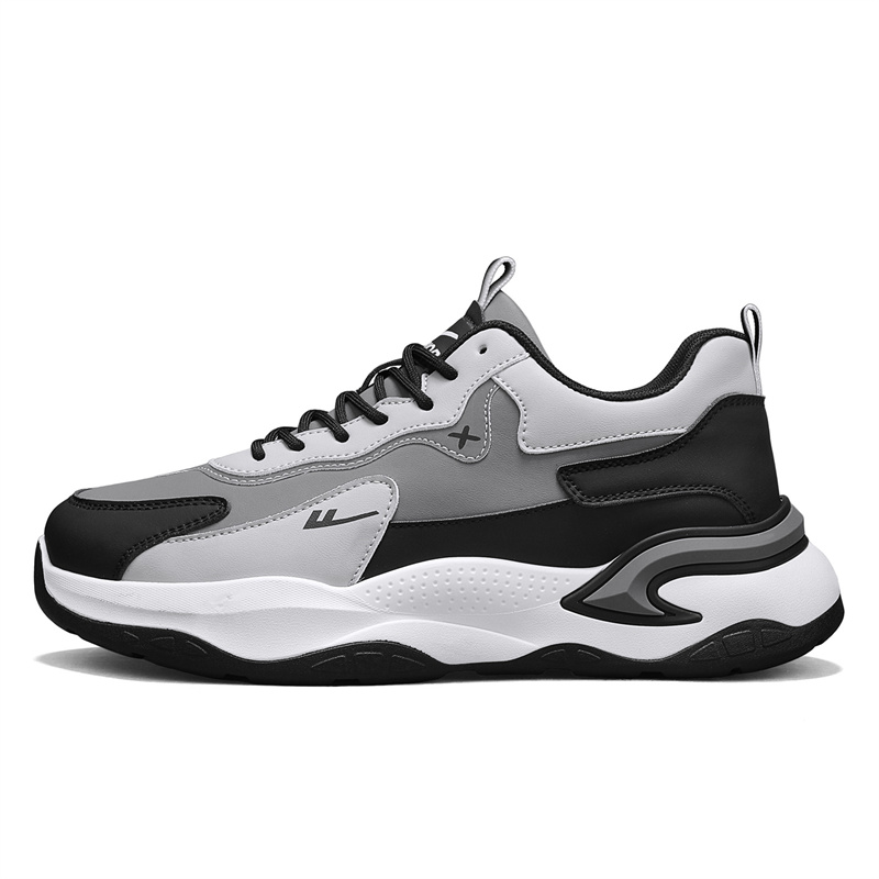 

Мужские повседневные низкие кроссовки с противоскользящей и износостойкой подошвой, поддержкой и балансом, увеличивающие рост, термостойкие WARRIOR, серый бежевый черный