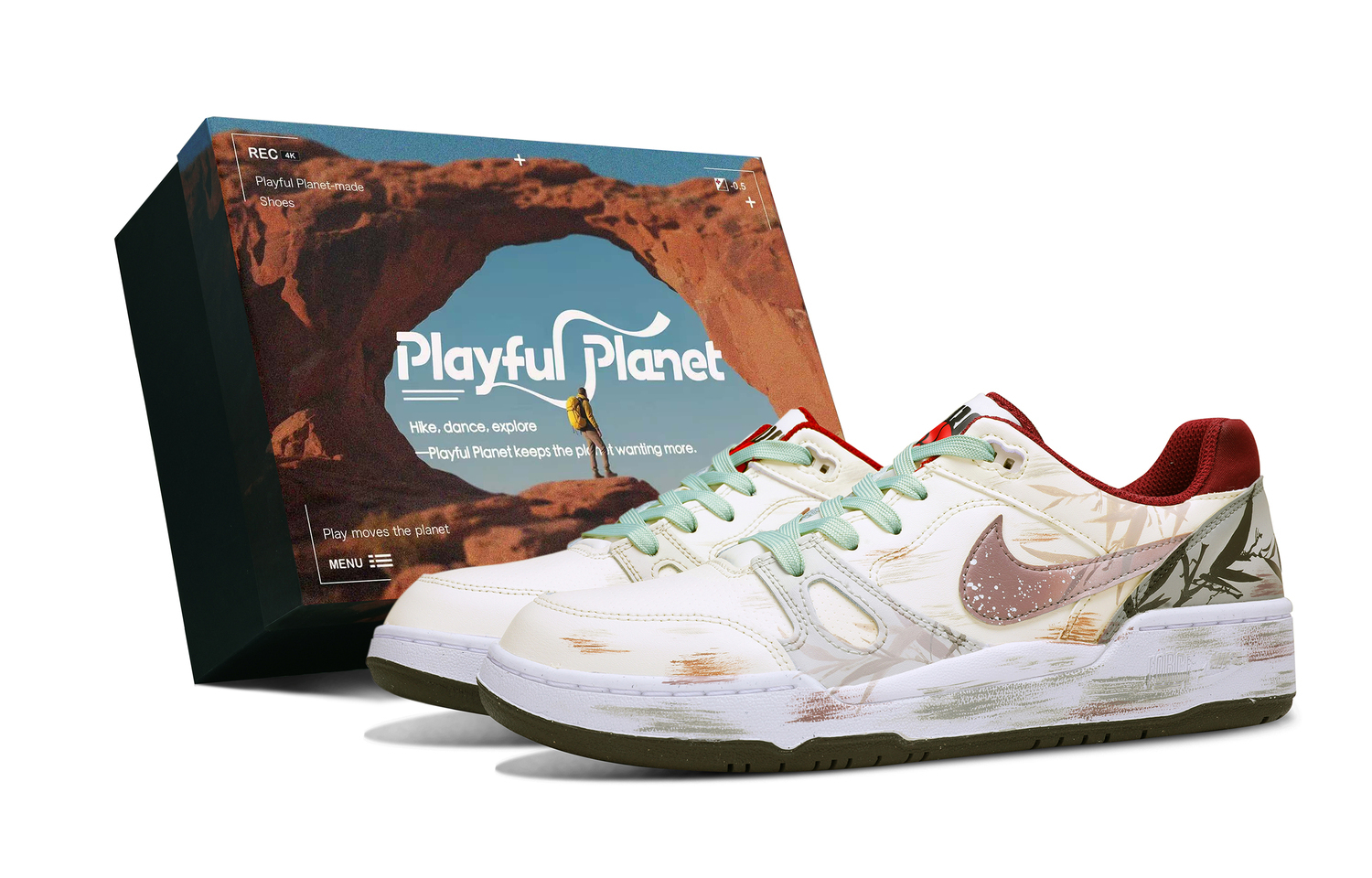 

Полноценная амортизация, износостойкие низкие кроссовки для скейтборда мужские Nike, бежевый