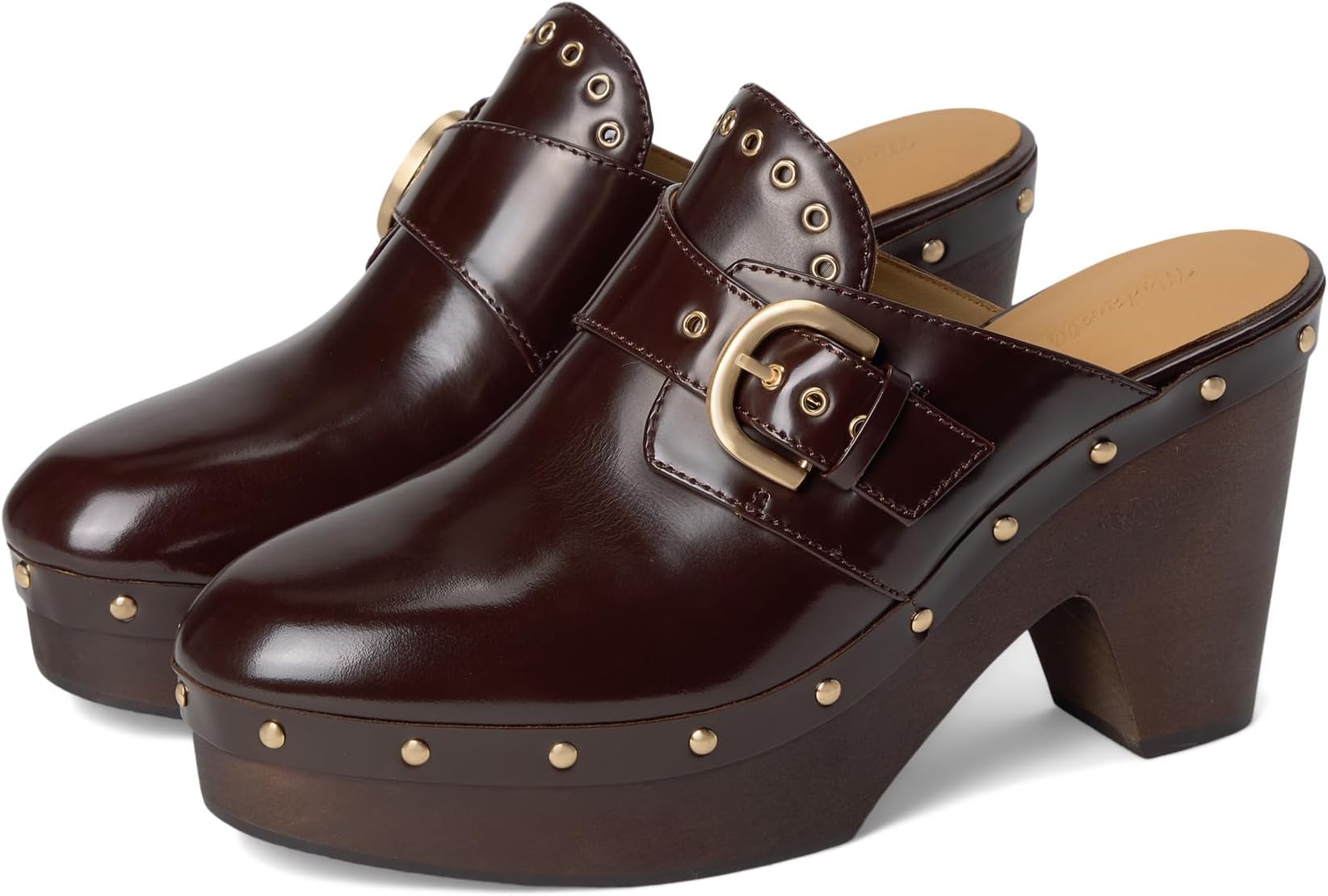 Туфли Madewell Finneas Clog - Buckle, цвет Stained Rosewood
