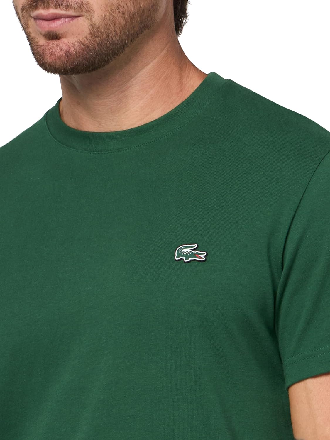 Футболка Lacoste, мужская, со свободным кроем и принтом, зеленый — фото 3