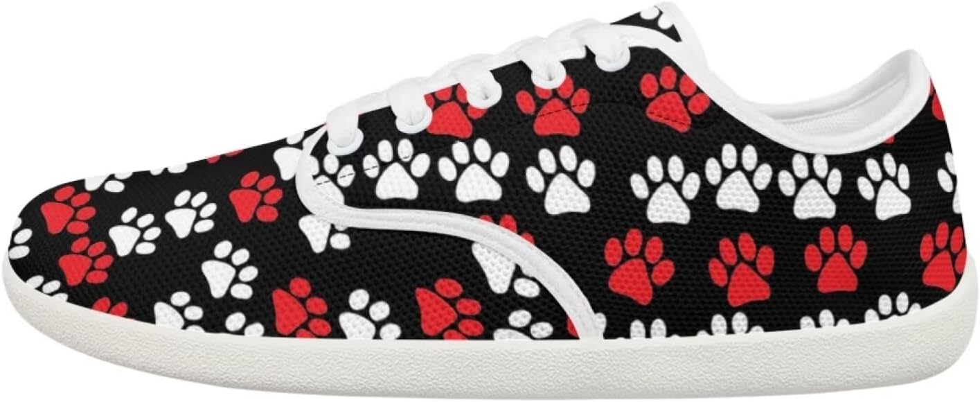 

Женские и мужские кроссовки Forchrinse Blue Galaxy с принтом кошки, широкие, минималистичные, для трейлового бега, низкие, белый/красный