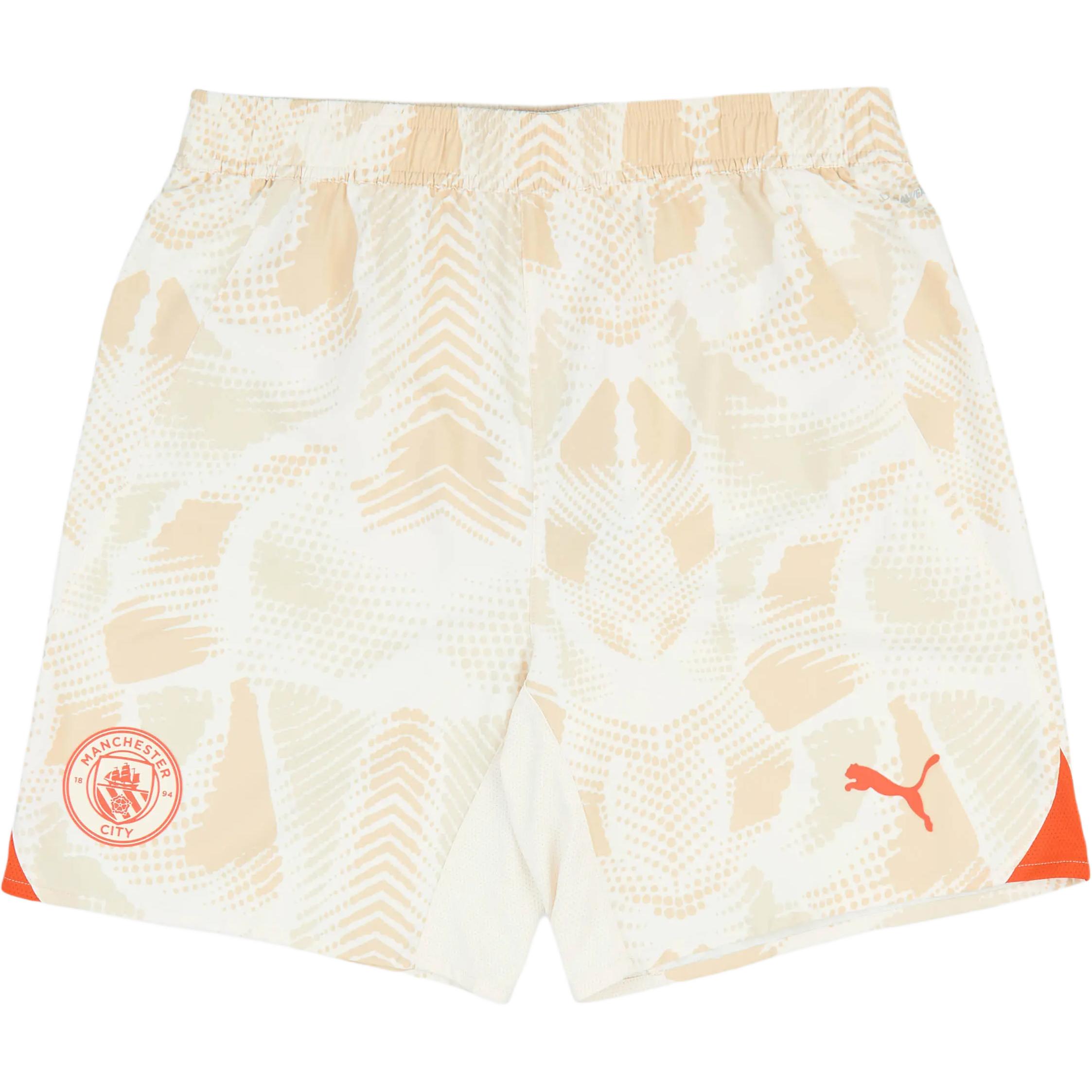 

Футболка Manchester City Player Issue GK Third Shorts Soccer Bottom Unisex PUMA, бежевый