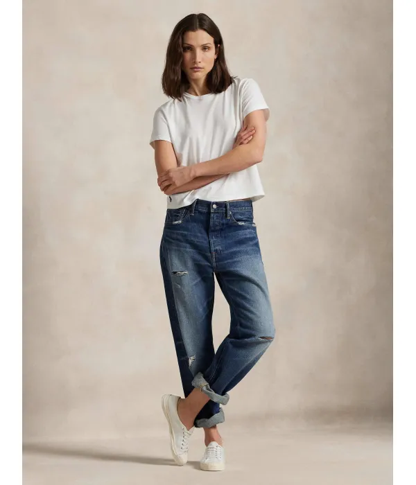 Джинсы-Слаучи Tapered fit Polo Ralph Lauren, синий — фото 2
