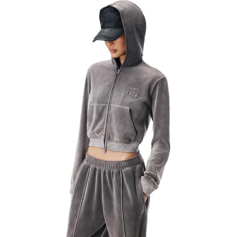 Спортивные брюки с декоративными швами Alexander Wang, titanium серый — фото 4