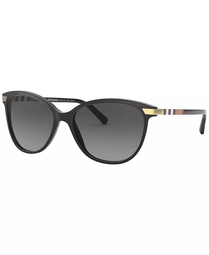 

Поляризационные солнцезащитные очки, BE4216 Burberry, черный