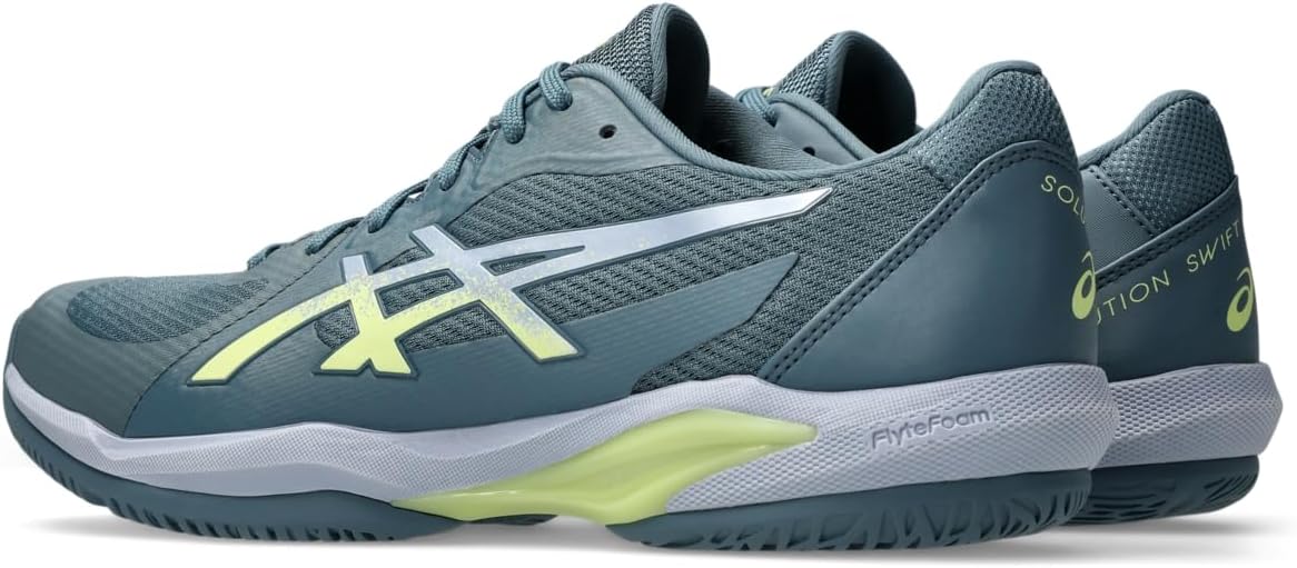 Мужские теннисные кроссовки Asics Gel-Game 9, голубой/фисташковый — фото 3