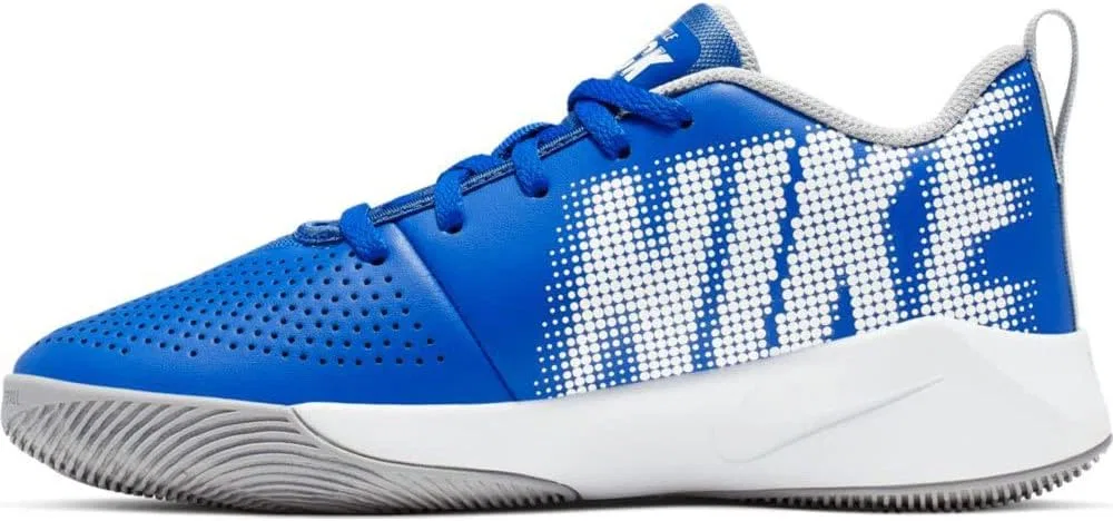 Детские баскетбольные кроссовки Nike Team Hustle Quick 2 (Gs) унисекс, Multicoloured Game Royal White Wolf Grey 400 — фото 4
