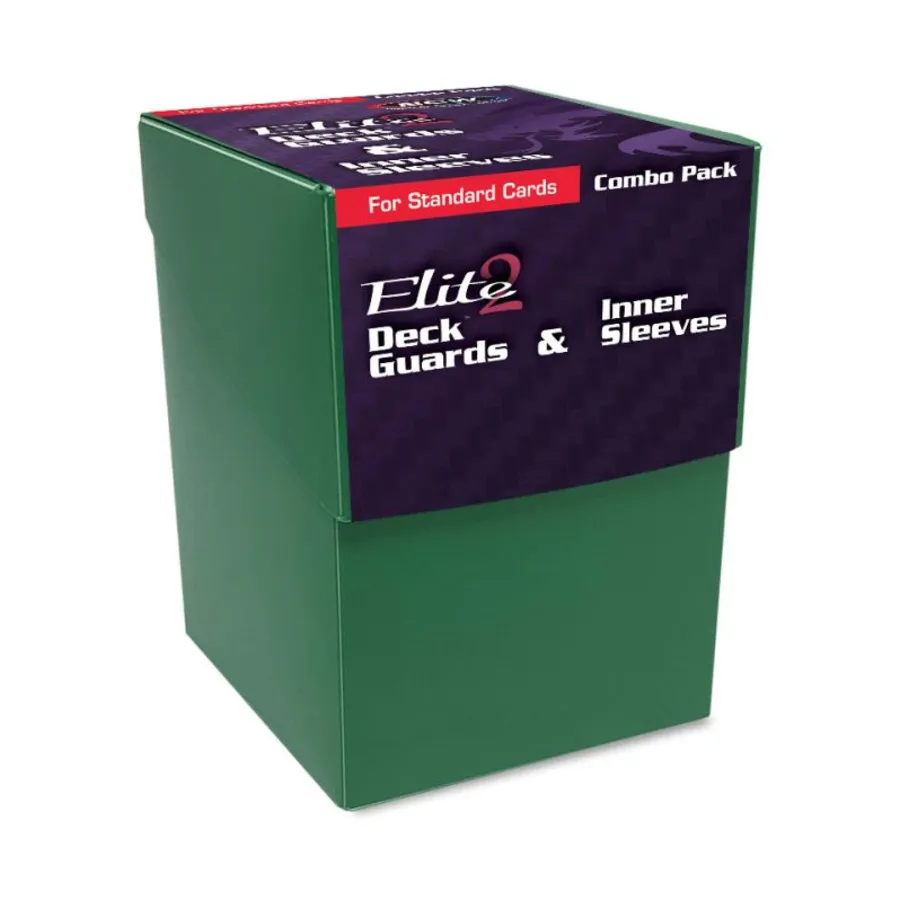 

Зеленый комбинированный набор — внутренние рукава и элитные 2 защиты палубы (200), Card Sleeves (BCW Supplies)