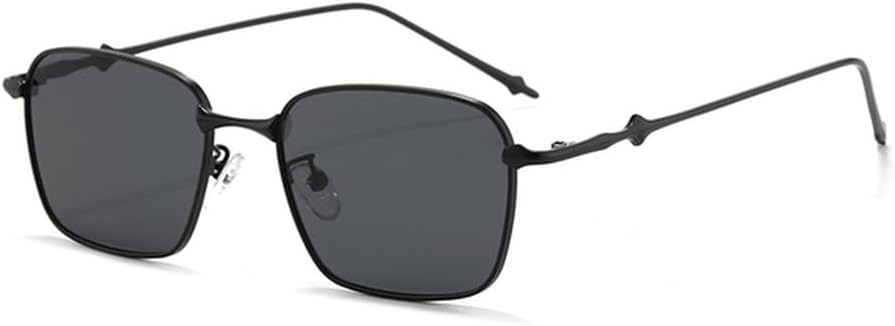 

Солнцезащитные очки прямоугольной формы 2027 года для женщин, металлическая оправа, винтажные солнцезащитные очки с градиентным переходом, мужские и женские очки UV400 MTZJH, Black