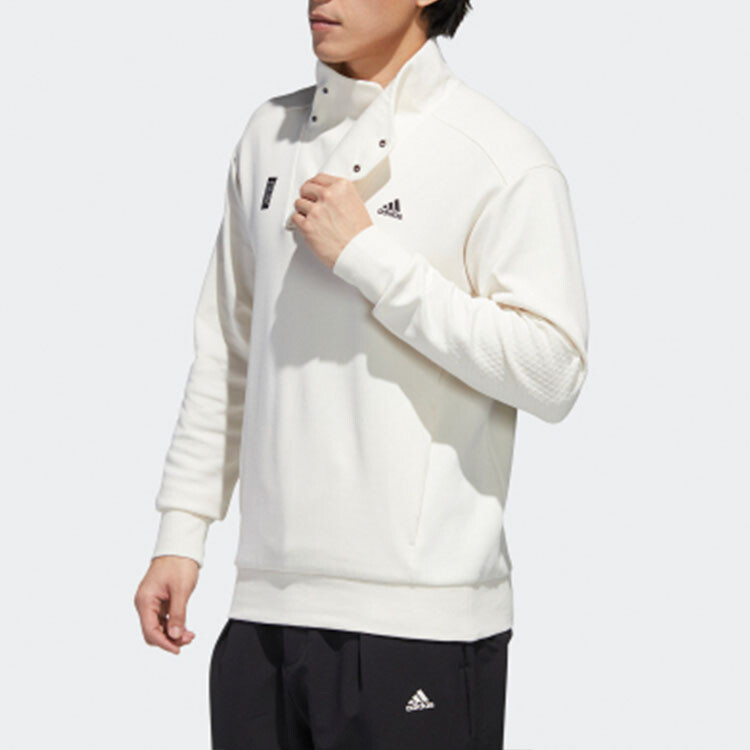 Толстовка мужская меловая белая Adidas, белый — фото 4