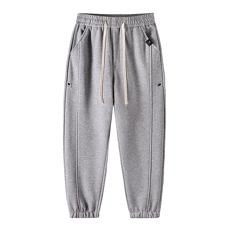 

Повседневные брюки мужские умеренные с манжетами VanCamel, светло-серый