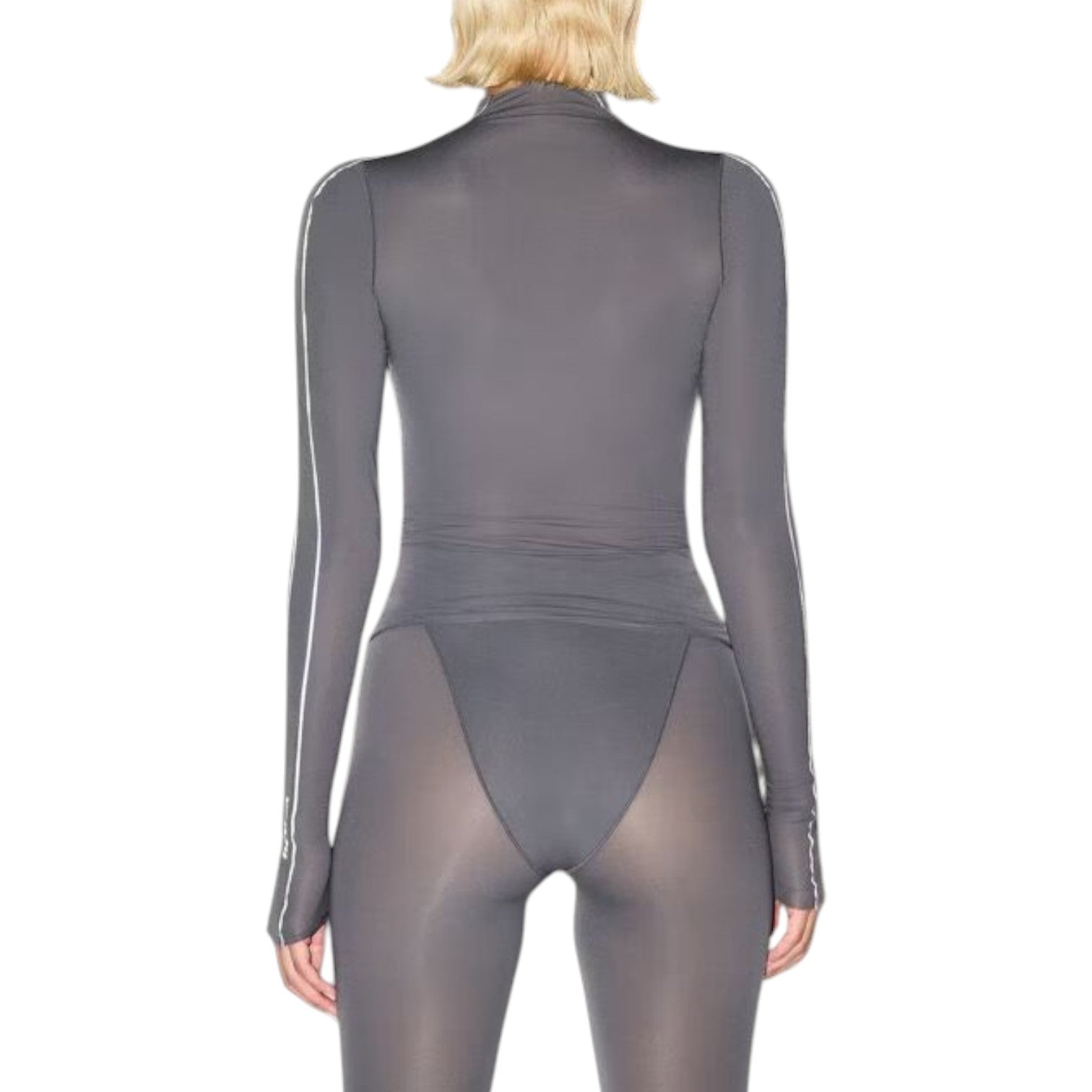 (WMNS) Nike x SKIMS Weightless Layers Mock-Neck Long-Sleeve Top 'Lead' — фото 3