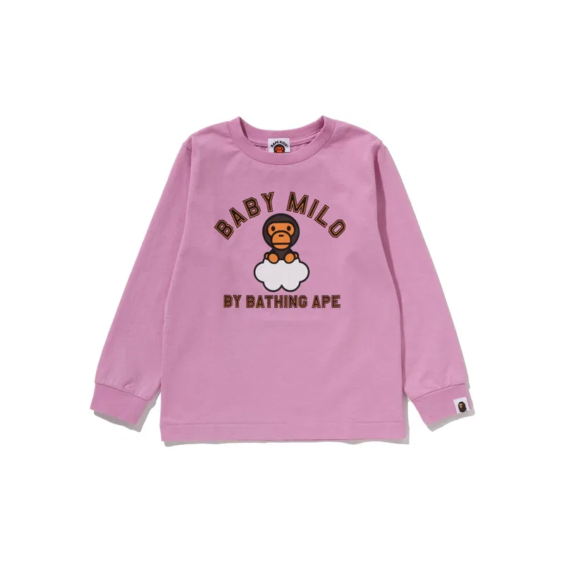 Футболка детская с принтом A Bathing Ape синяя — фото 4