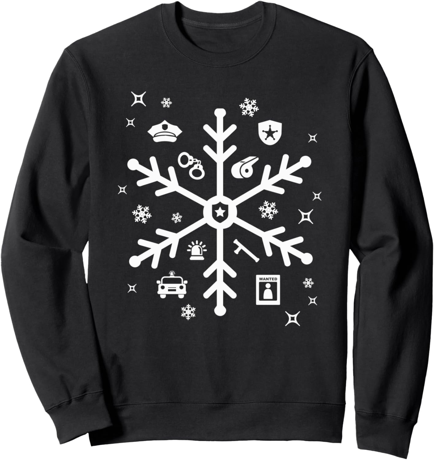 

Свитер Полицейский Рождество, нелепая полицейская толстовка, черный Police Christmas Sweater Police Sweater