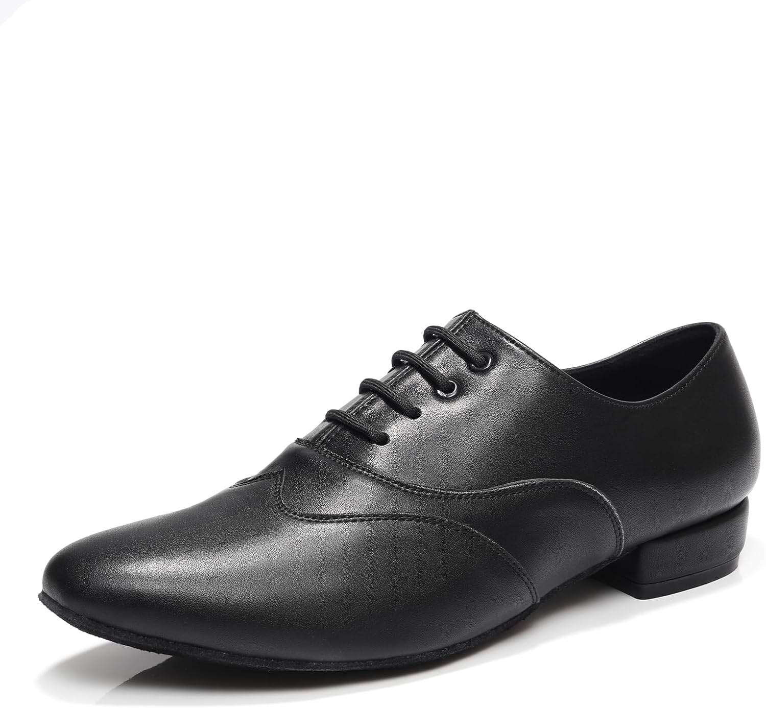 

Мужские танцевальные туфли для бальных танцев со шнуровкой, низкий каблук, латина, сальса, танго, современный танец, практика Zyxwvu, черный