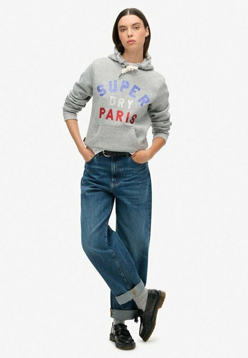 

Толстовка с капюшоном Superdry, цвет Mottled Grey