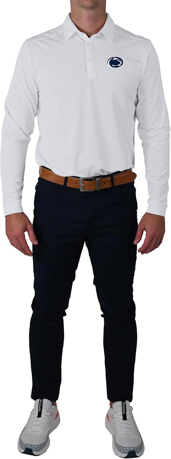 

Columbia Golf мужская футболка Penn State Univ Pin High Polo, White, Белый, Columbia Golf мужская футболка Penn State Univ Pin High Polo, White