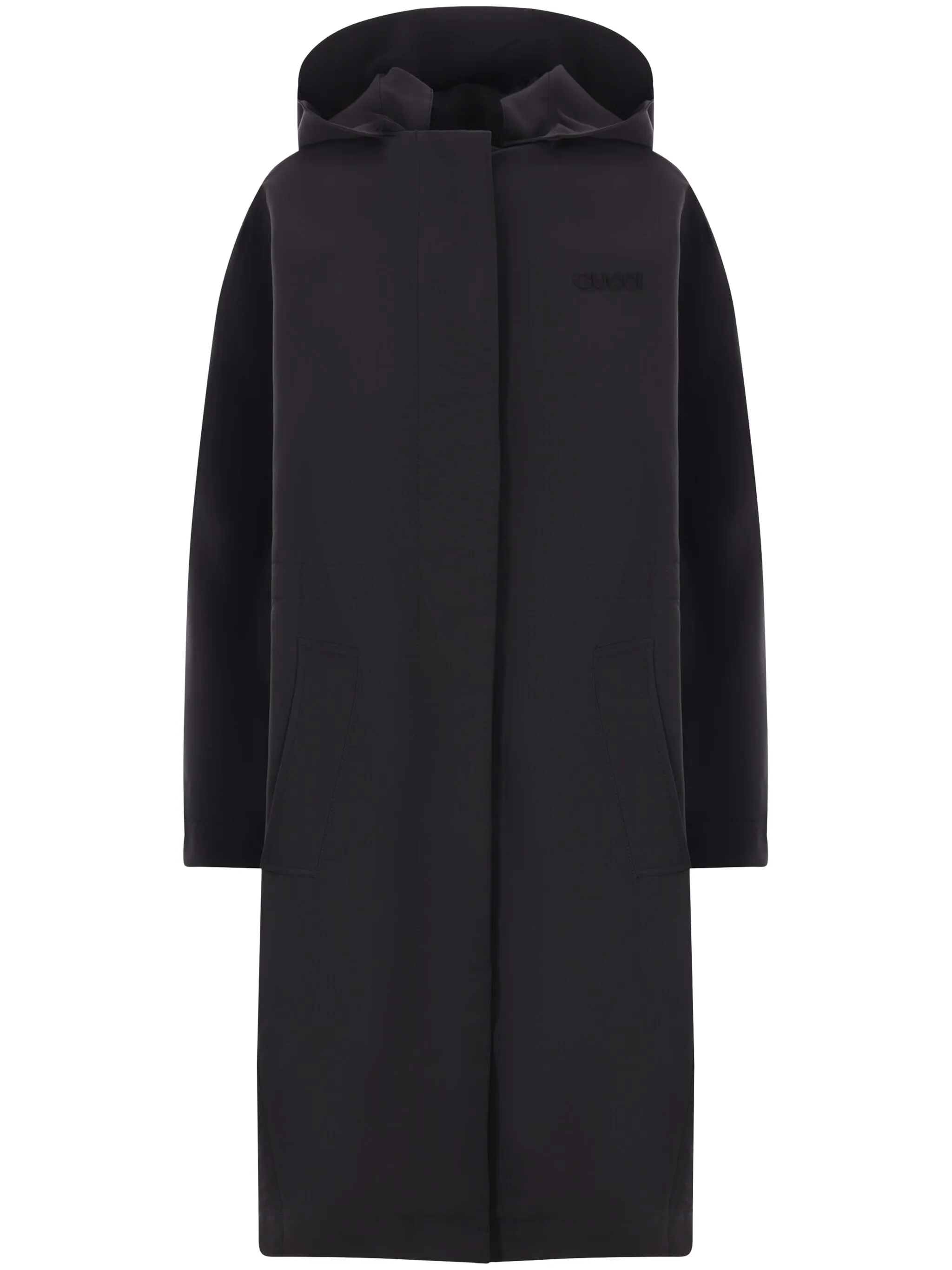 

Парка-пуховик с вышивкой Gucci, черный