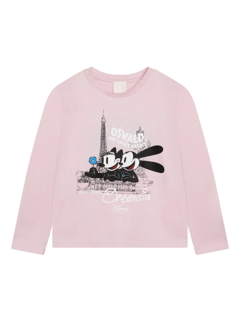 

Футболка из органического хлопка с принтом Givenchy Kids, розовый