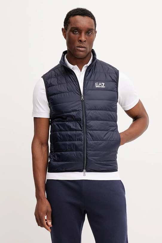 

Пуховый жилет Ea7 Emporio Armani, темно-синий