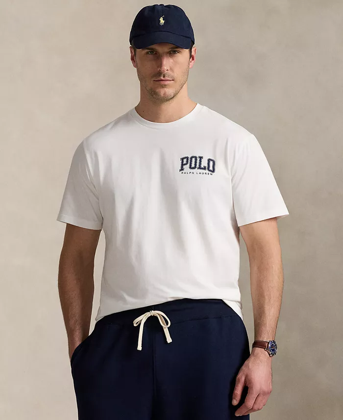 

Мужская футболка с логотипом Big & Tall Polo Ralph Lauren, белый
