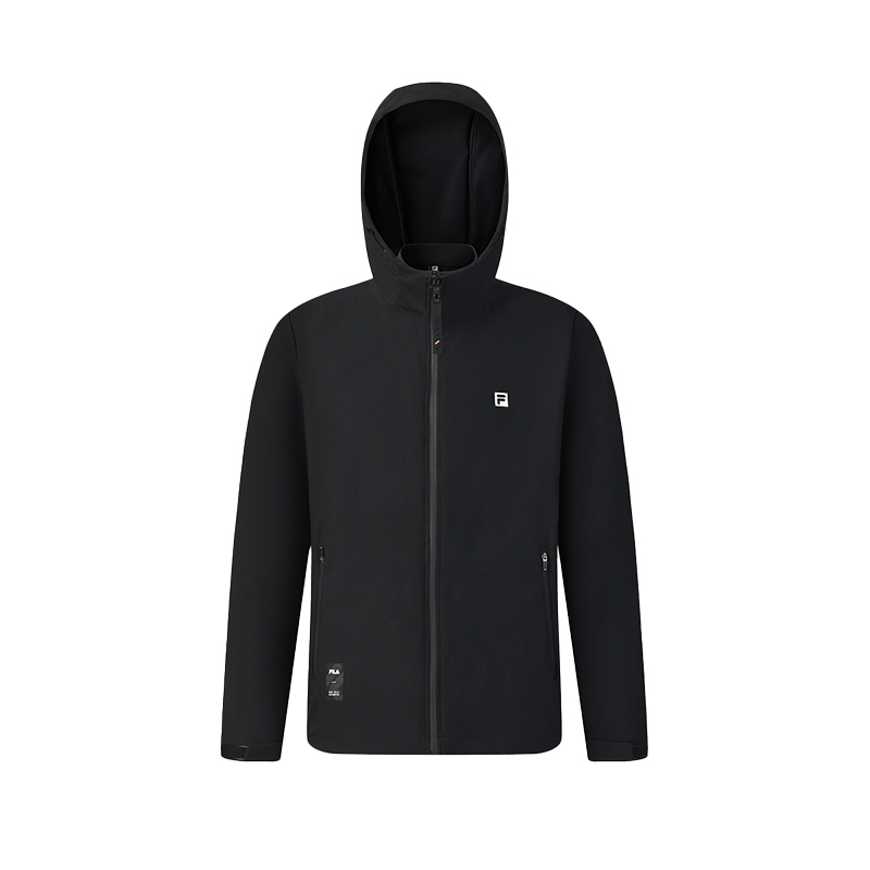 

Fila Мужские спортивные куртки, черный цвет, с капюшоном, средней плотности ткани, другие варианты