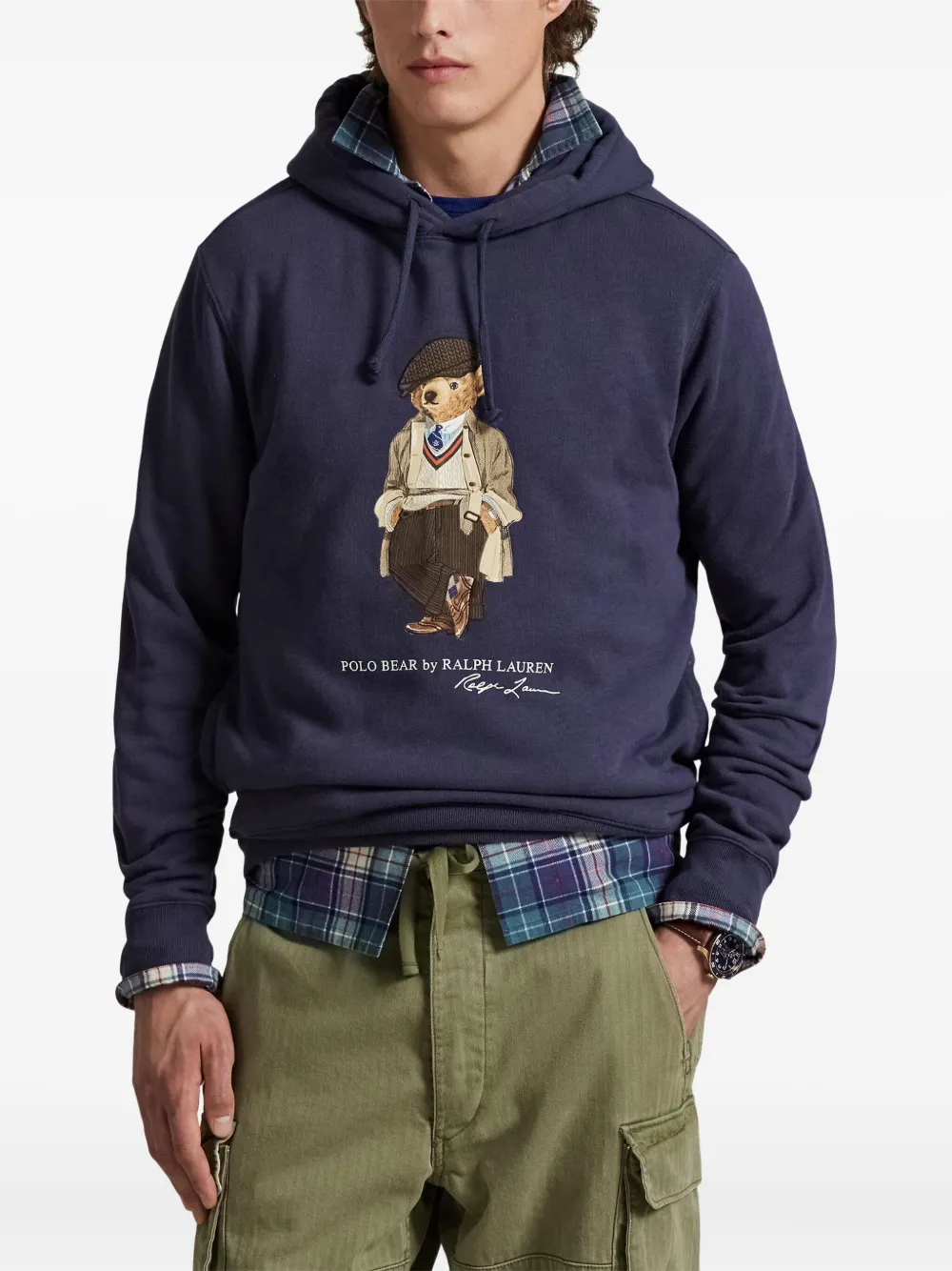 Худи с вышивкой POLO RALPH LAUREN, синий — фото 3