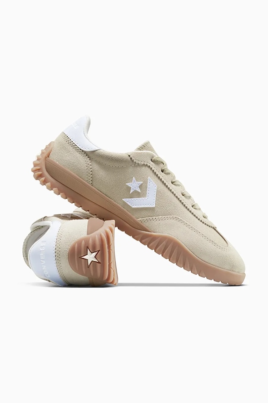 Замшевые кроссовки Run Star Trainer Converse, зеленый — фото 4