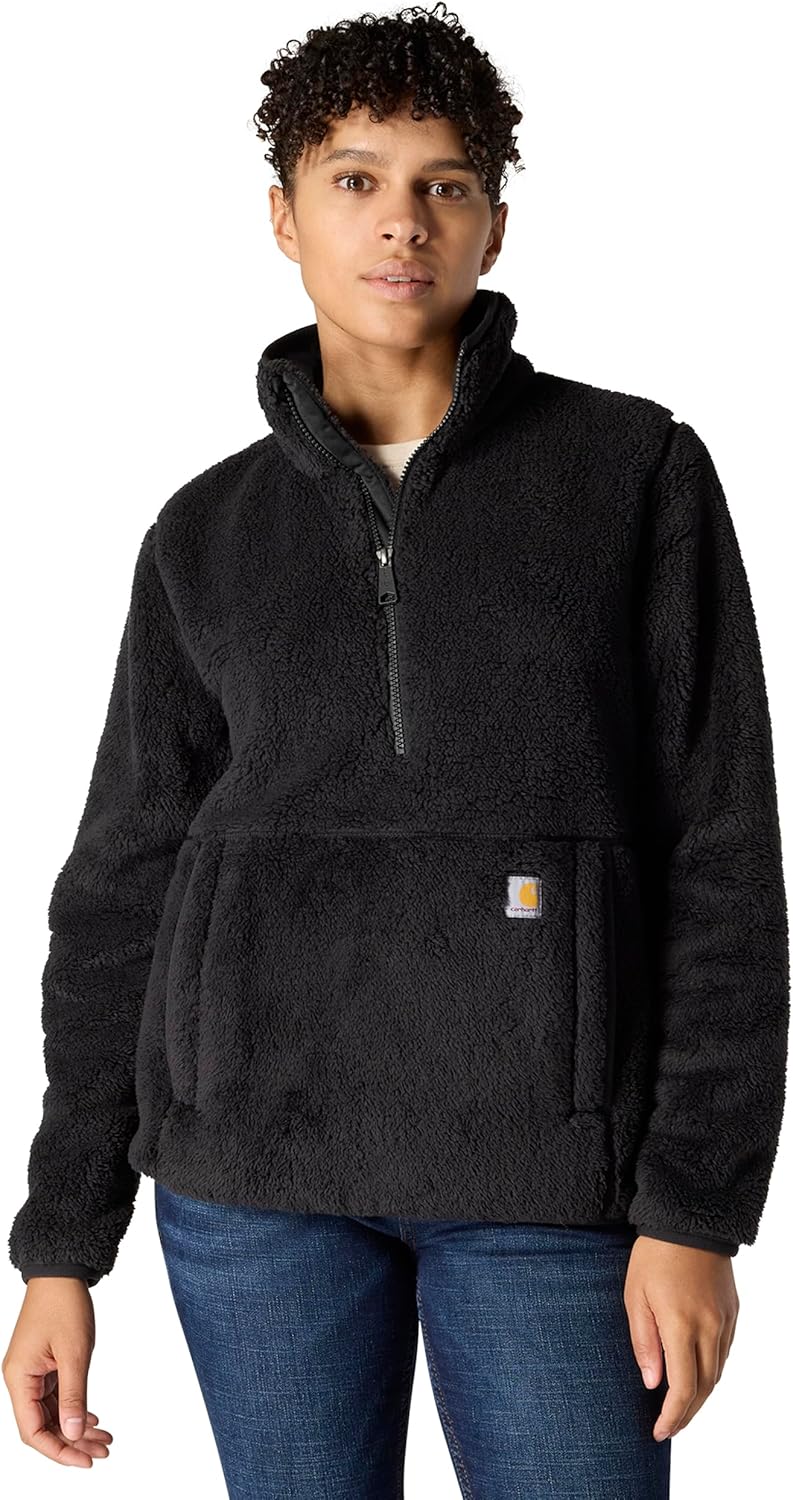 

Carhartt женская свободная флисовая толстовка, Black