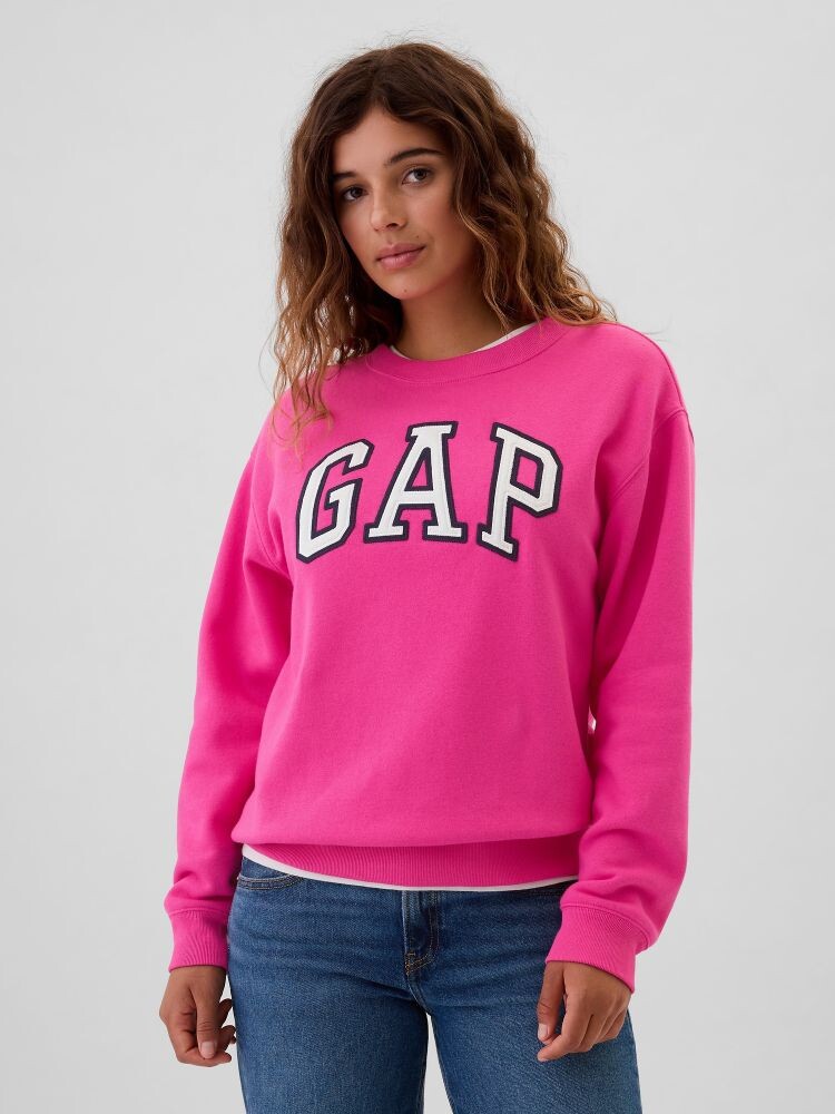 

Флисовая толстовка оверсайз Gap, розовый