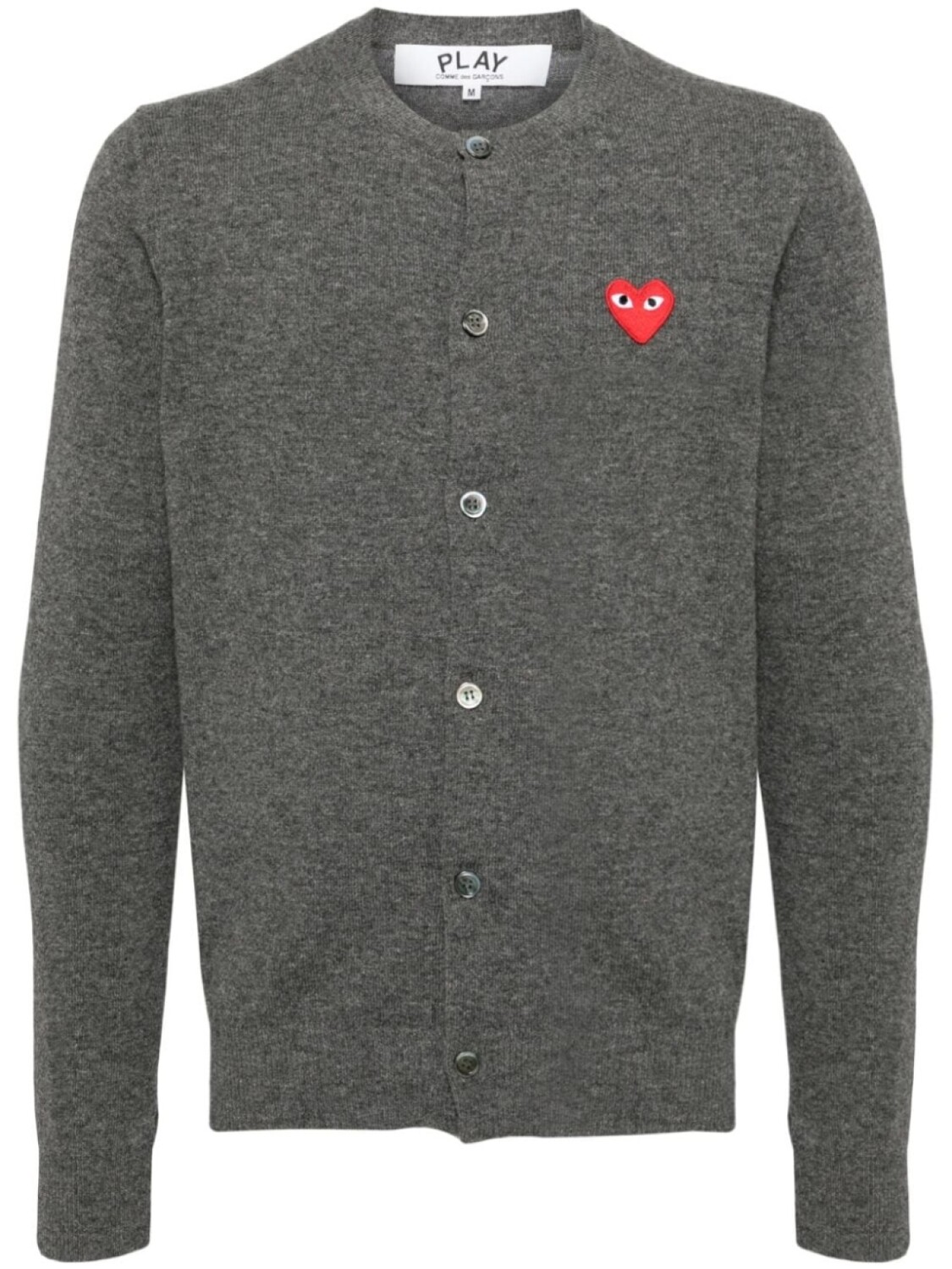 

Comme Des Garçons Play шерстяной кардиган, серый