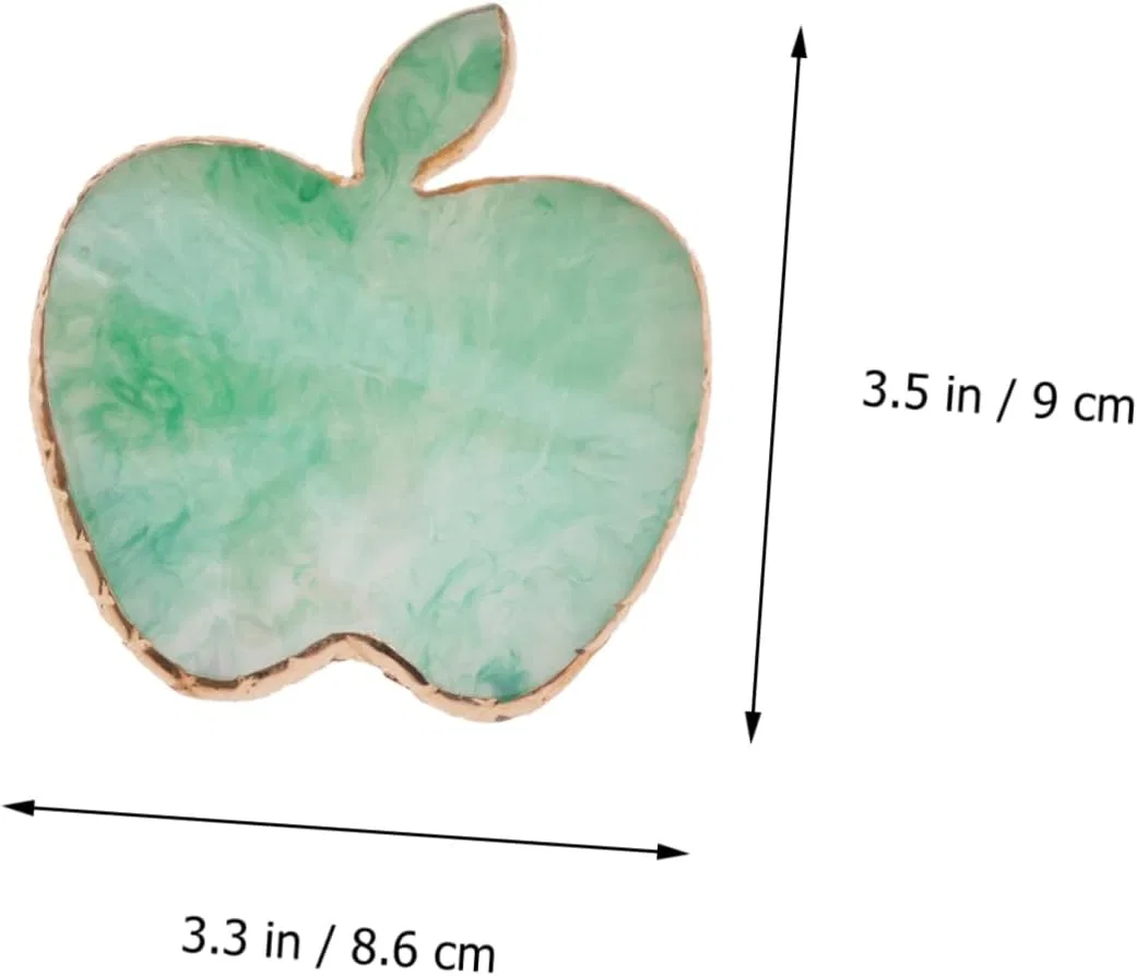 Палитра для ногтей яблоко мрамор LckCryspho 9*8.6cm зеленый — фото 3