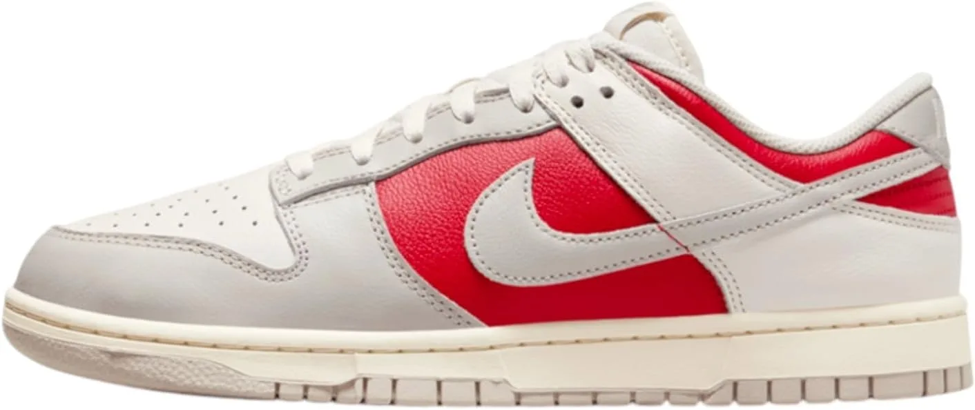Мужские скейтбордистские кроссовки Nike Dunk Low Retro, красный/серый/бежевый