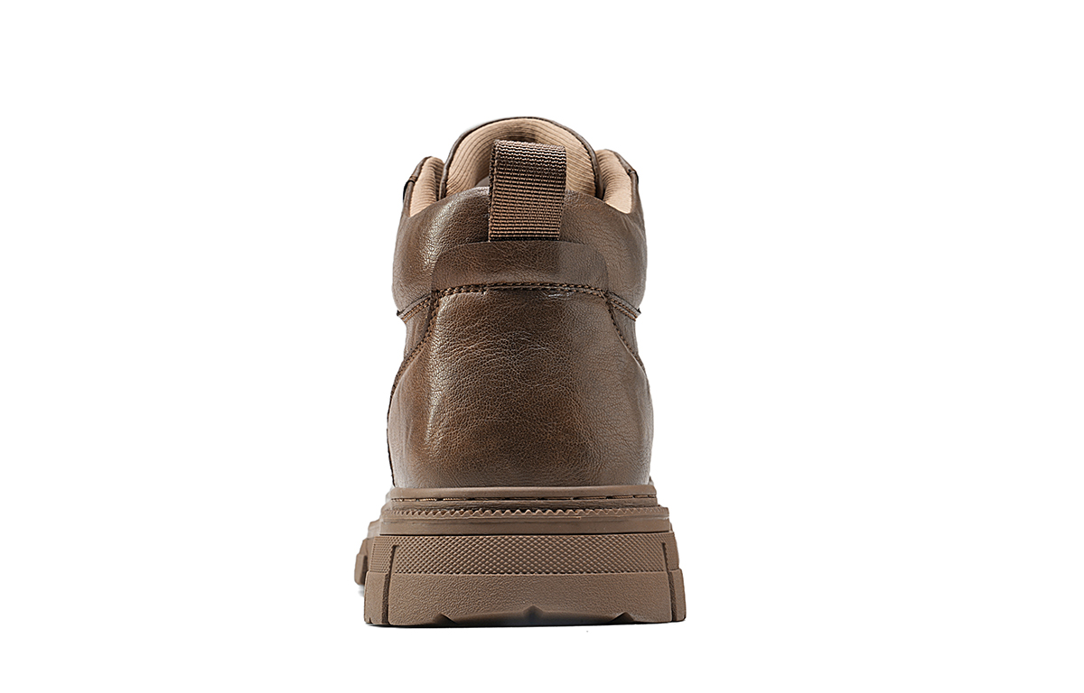 HLA Мужские повседневные кроссовки Mid Top черно-коричневые коричневые, цвет Brown — фото 4