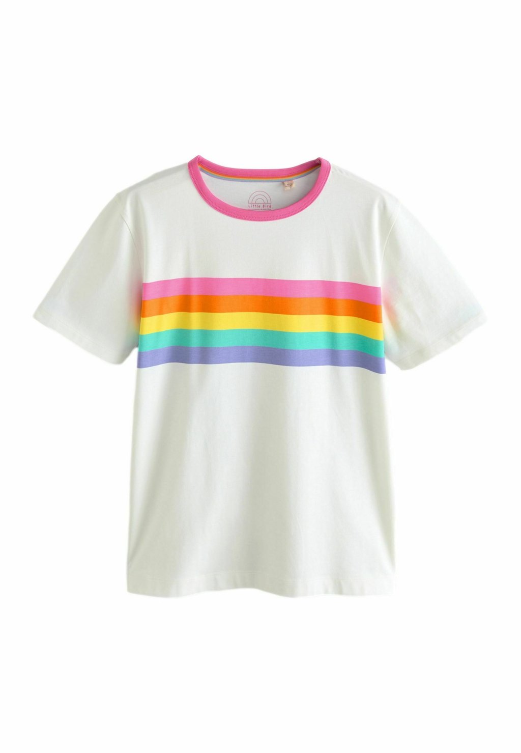 

Футболка с принтом REGULAR FIT - RAINBOW STRIPE Little Bird, розовый